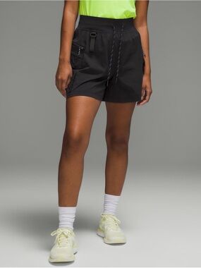 lululemon athletica Black Drawstring Athletic Shorts 5”